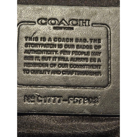 Coach Black Nylon Leather Trim Tote Bag One Size - Picture 3 of 16